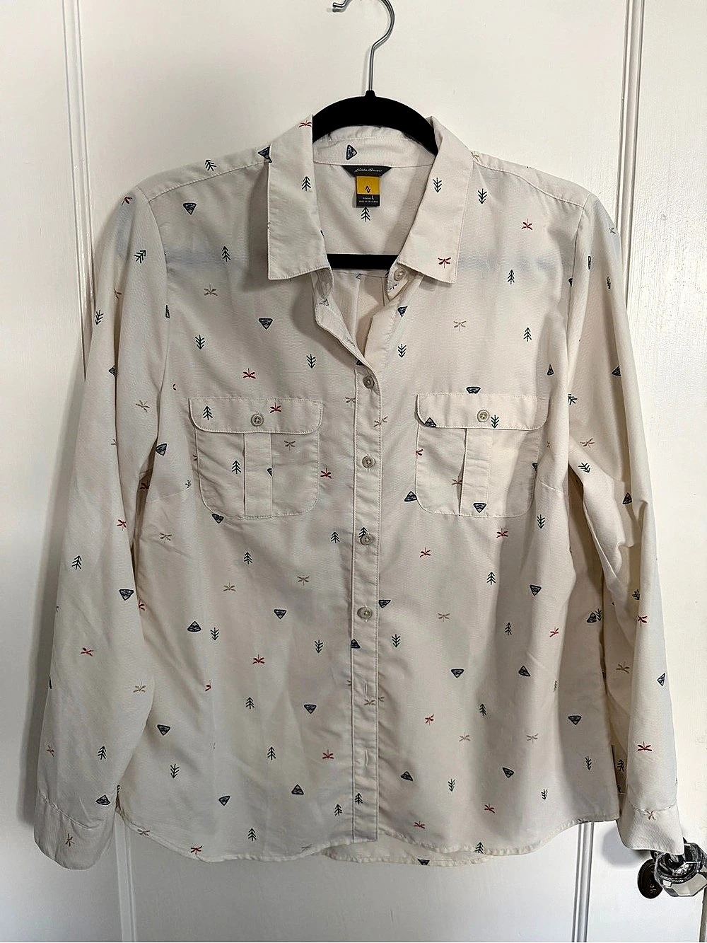 Eddie Bauer Women's Mountain Ripstop Long-Sleeve Shirt Large, never worn.